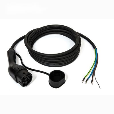 Ladegerät-Kabel Wechselstrom 250V einzelnes Gewehr IEC62196 des Type2-Elektro-Mobil-Aufladungsstecker-32A/1Phase EV