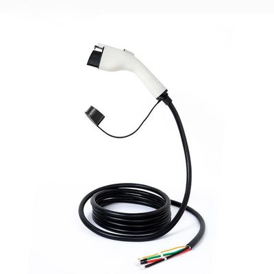 7kW amerikanische Standard-EV Aufladungsweiße Schnur des kabel-Stecker-32A, Typ- 1einzelnes Gewehr-Ladegerät-Kabel