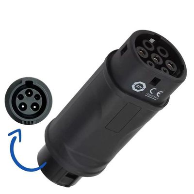 Typ 1 des Elektro-Mobil-SAE J1772 zu Aufladungsverbindungsstück Type2EV, Ladegerät-Adapter 22KW Wechselstroms EV