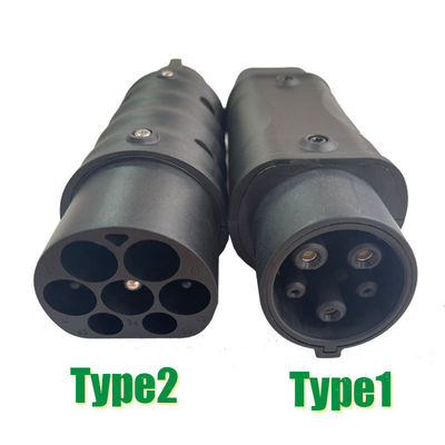 Type2 zum Typ- 1konverter-Adapter 32A 250V für Ladegeräte des Elektro-Mobil-EV