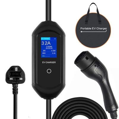 7Kw 32A Ausgangselektroauto tragbare EV Ladestationen Wechselstrom-Type2-für Elektro-Mobile