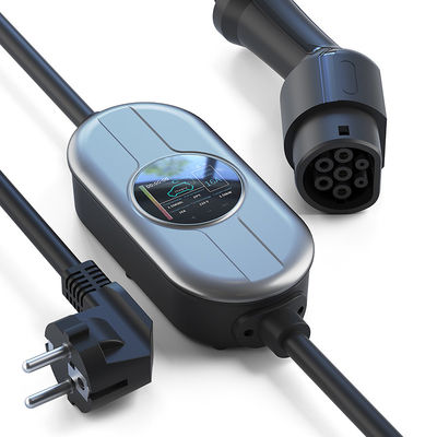 50/60Hz Art - 2 tragbares EV-Ladegerät mit gegenwärtigem justierbarem Ladegerät Schaltkasten Wechselstroms 230V Ausgangsev