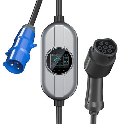 Ladegerät Type2 Wechselstroms 250V EV für gegenwärtigen Aufladungsstapel des Elektro-Mobil-16A Adjusement