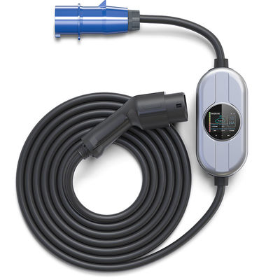 Ladegerät Type2 Wechselstroms 250V EV für gegenwärtigen Aufladungsstapel des Elektro-Mobil-16A Adjusement