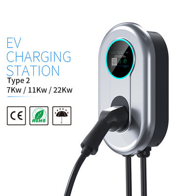 Art - 2 Aufladungsstapel Wallbox-Ausgangsev für Elektroauto 32A 7.36KW 1 Phase mit LCD