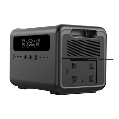 Batterie-Solargenerator AC/DC 2400W LiFePO4 gab tragbares Kraftwerk 2304Wh für Freien aus
