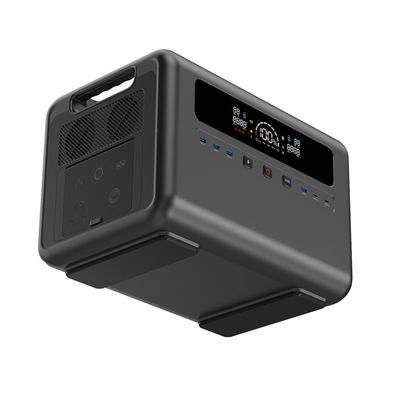 Batterie-Solargenerator AC/DC 2400W LiFePO4 gab tragbares Kraftwerk 2304Wh für Freien aus