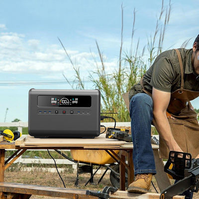 Tragbares AC-1200-W-Eingangskraftwerk, Solargenerator mit verfügbarem LCD-Display für Solarmodule