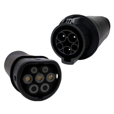 ladegerät-Adapter-Typ 1 32A 22KW EV Aufladungszu Type2-Elektro-Mobil-Ladegerät-Verbindungsstück Soem